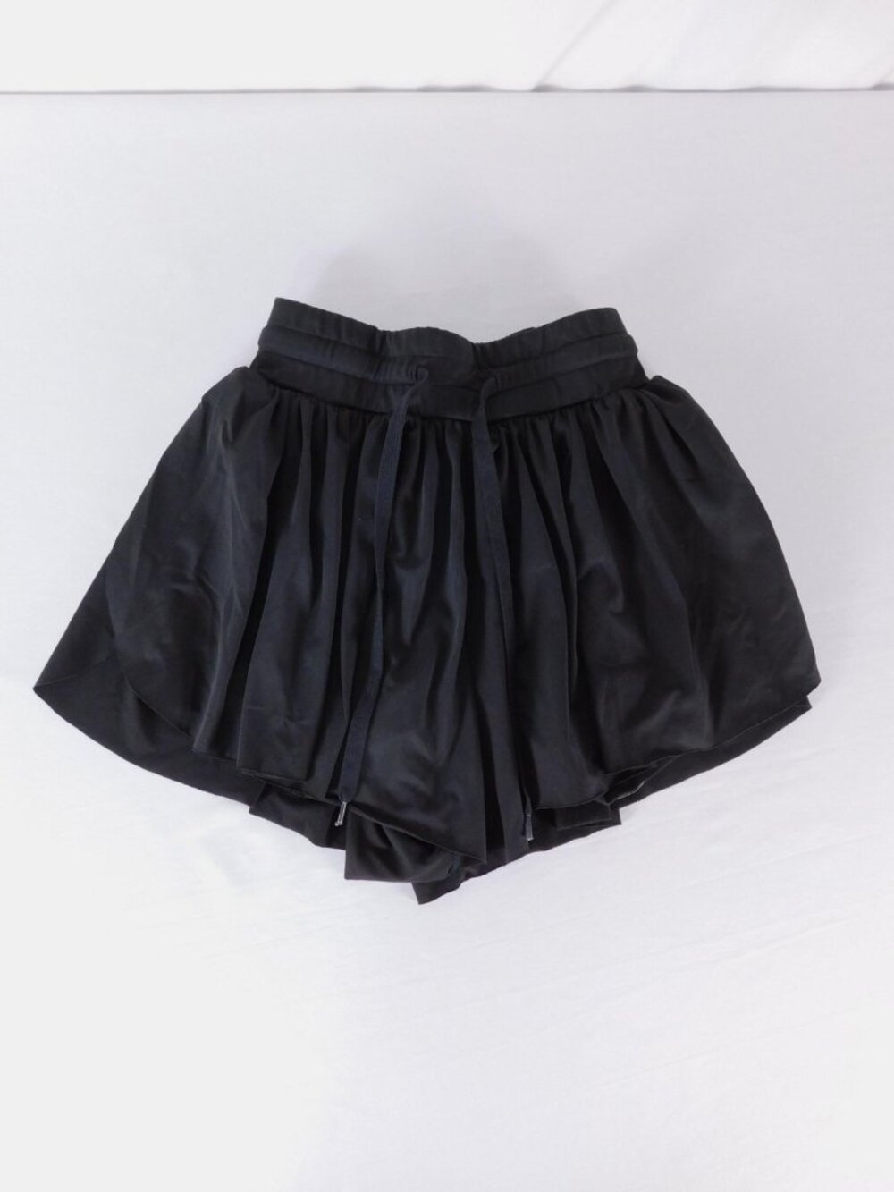EWEDOOS Skort Womens XS Black Pleated Athletic Lined Drawstring Waist Stretch